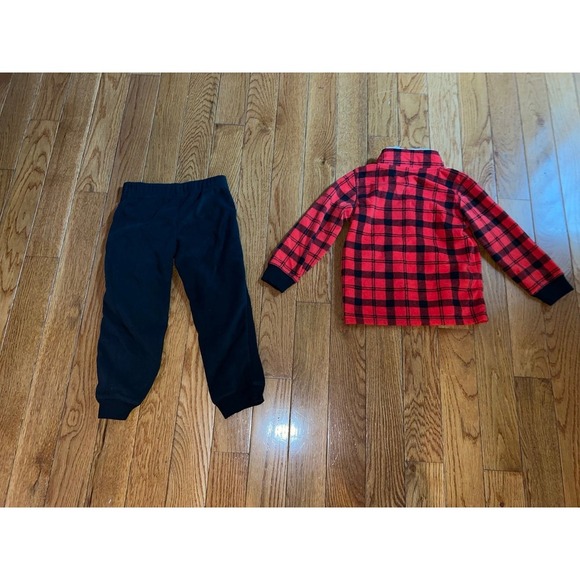 Brand new Boys or Girls  just one you Carters red & black plaid  outfit fleece - Picture 8 of 8